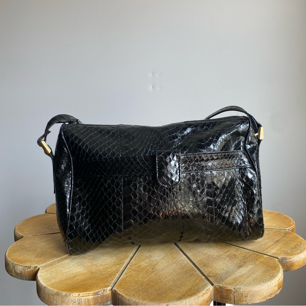 Faux Snakeskin Crossbody Purse